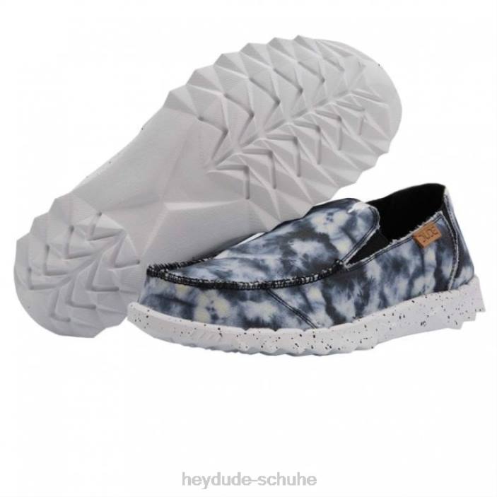 Hey Dude Männer Heydude Farty Print Canvas Tie Dye Schwarz 2PV4236