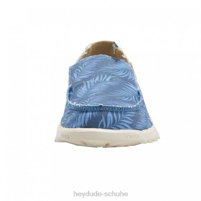 Hey Dude Männer Heydude Farty-Print-Leinwand in tropischem Blau 2PV4228