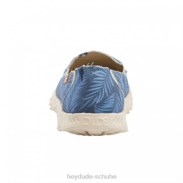 Hey Dude Männer Heydude Farty-Print-Leinwand in tropischem Blau 2PV4228