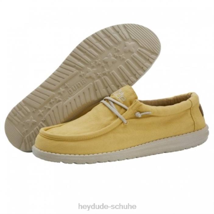 Hey Dude Männer Heydude Wally Washed Canvas Citrus 2PV4325