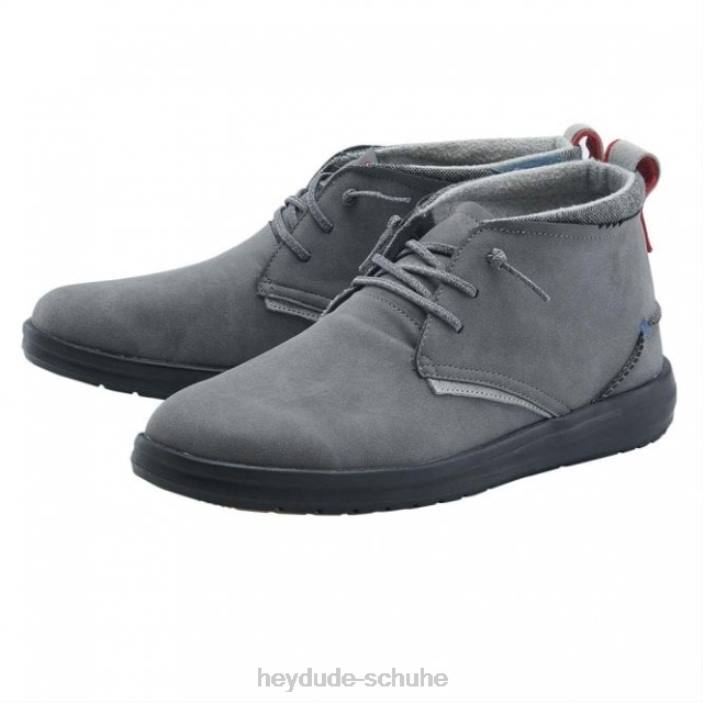 Hey Dude Männer heydude jack recyceltes leder dunkelgrau 2PV4353