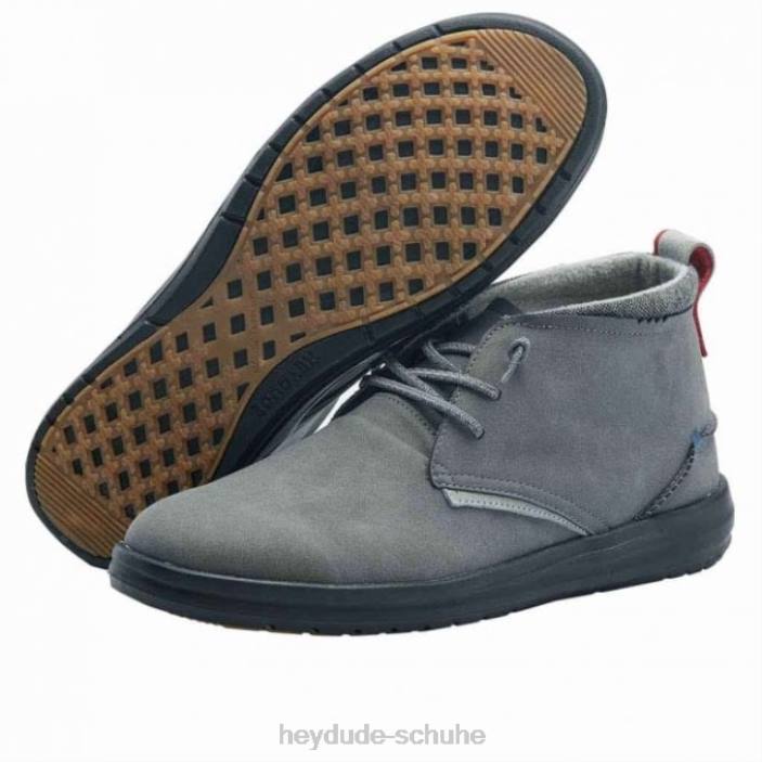 Hey Dude Männer heydude jack recyceltes leder dunkelgrau 2PV4353