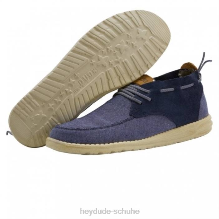 Hey Dude Männer Heydude Alfie Chambray Blau 2PV4320