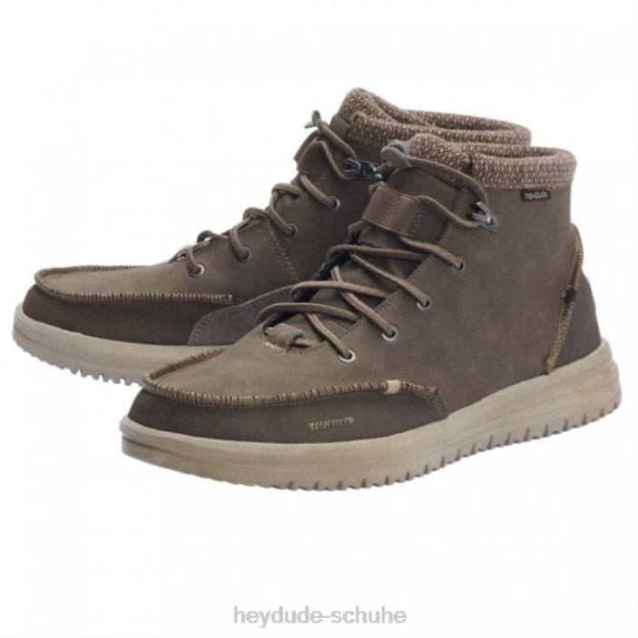 Hey Dude Männer Heydude Bradley recyceltes Leder Schokolade 2PV4288