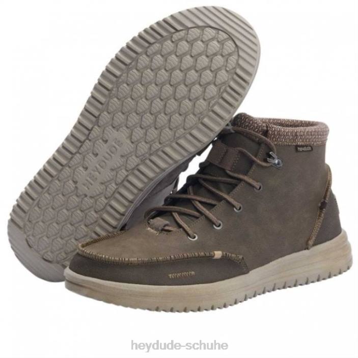Hey Dude Männer Heydude Bradley recyceltes Leder Schokolade 2PV4288