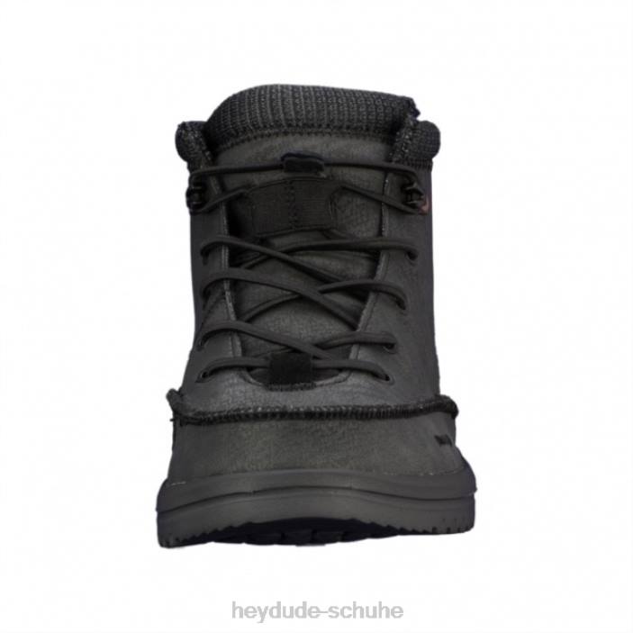 Hey Dude Männer Heydude Bradley recyceltes Leder in schwarzem Graphit 2PV4484