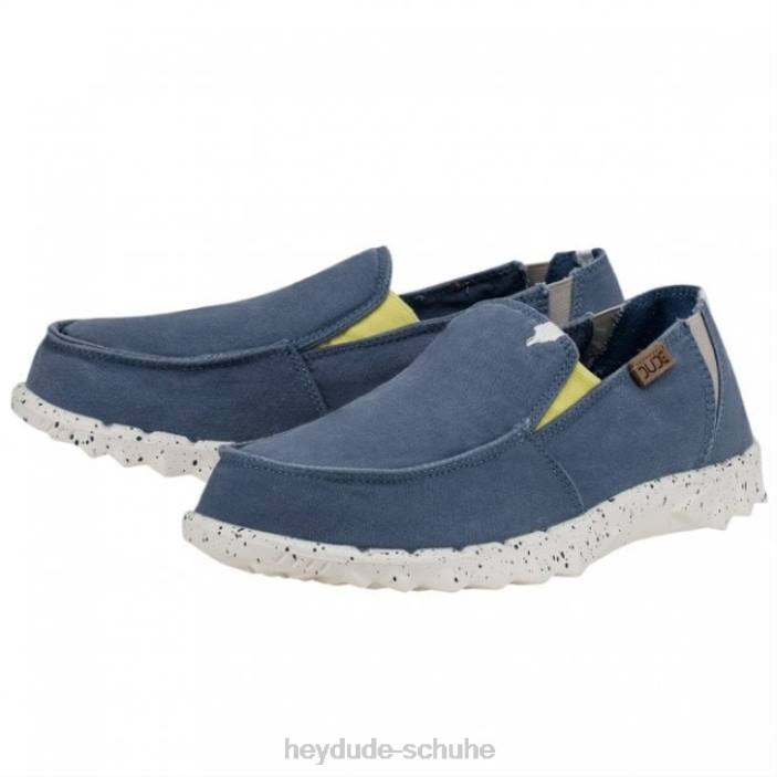 Hey Dude Männer Heydude Farty Washed Canvas Bluestone 2PV4229