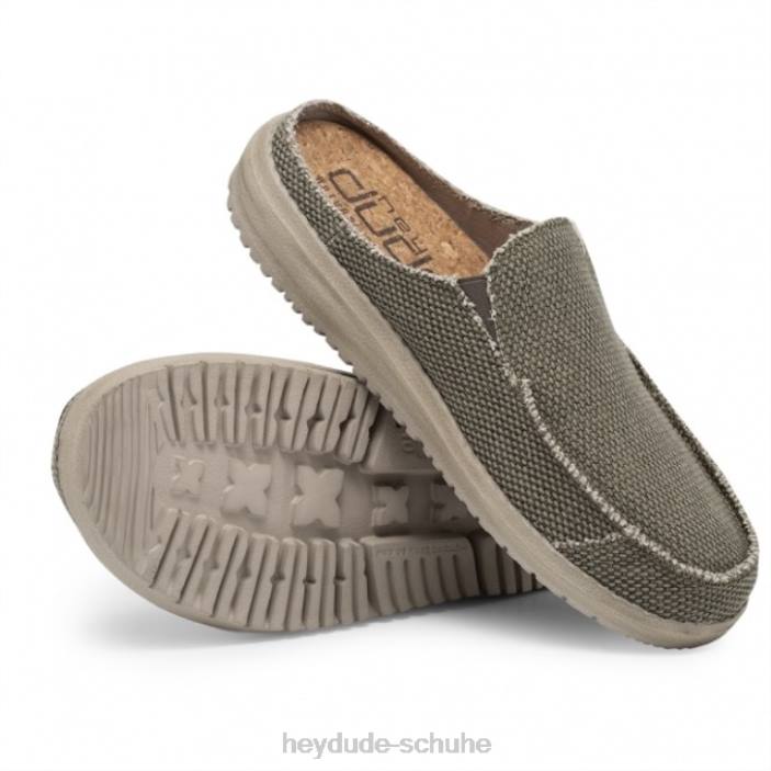 Hey Dude Männer Heydude Marty Natural Army Slip-on-Mule 2PV4221