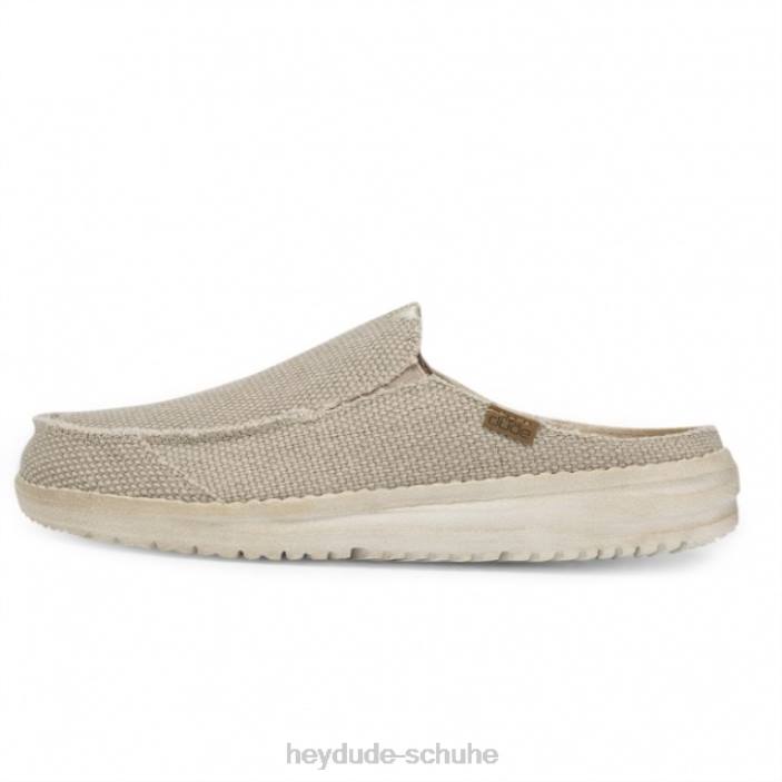 Hey Dude Männer Heydude Marty natürliche, cremefarbene Slip-On-Mule 2PV4220