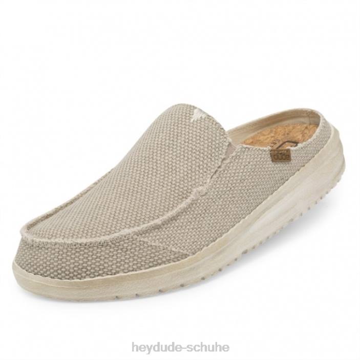 Hey Dude Männer Heydude Marty natürliche, cremefarbene Slip-On-Mule 2PV4220