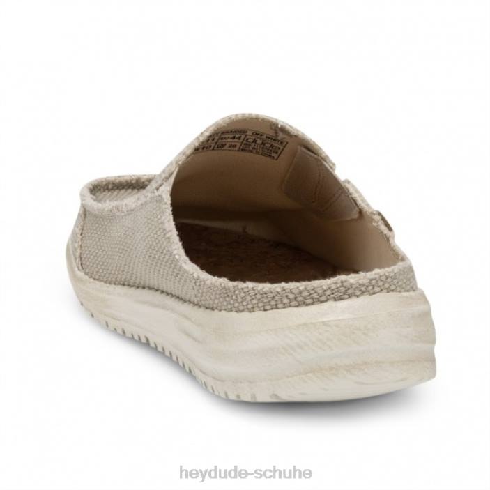 Hey Dude Männer Heydude Marty natürliche, cremefarbene Slip-On-Mule 2PV4220