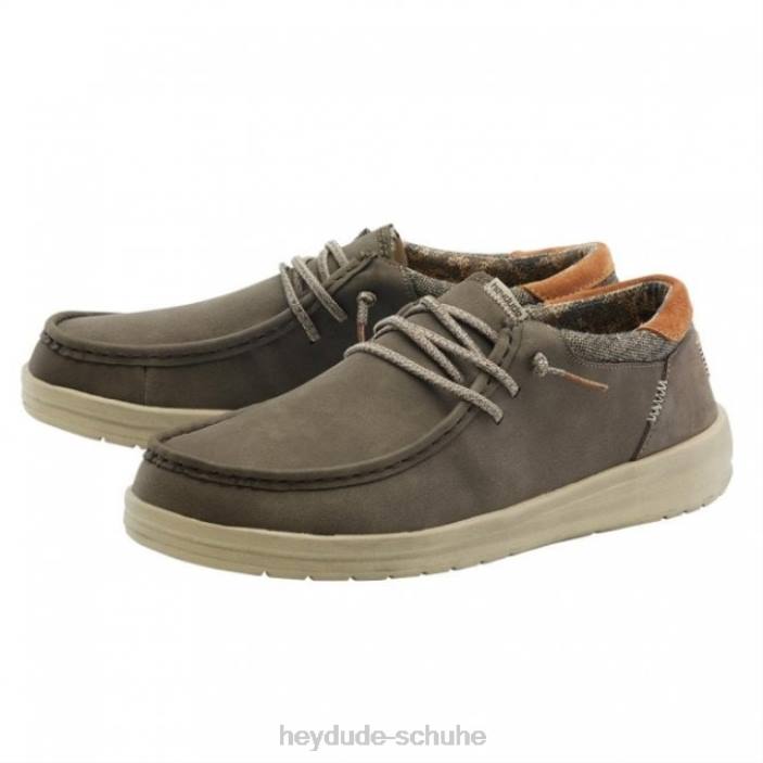 Hey Dude Männer Heydude Paul recyceltes Leder Schokolade 2PV4345