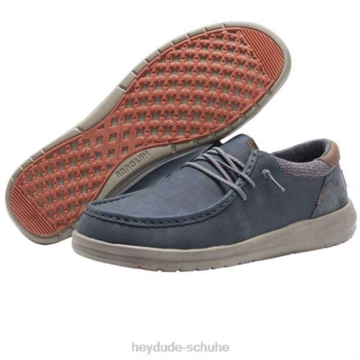Hey Dude Männer Heydude Paul recyceltes Leder tiefblau 2PV4343