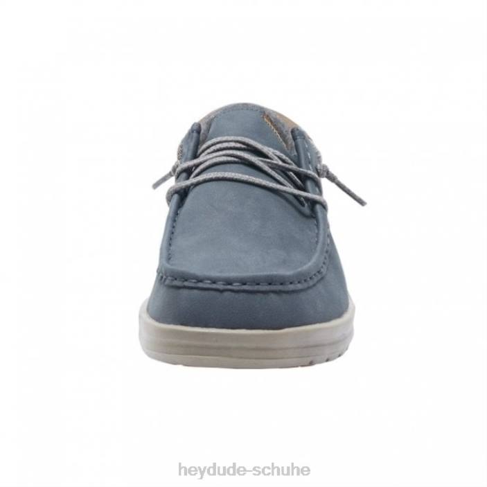 Hey Dude Männer Heydude Paul recyceltes Leder tiefblau 2PV4343