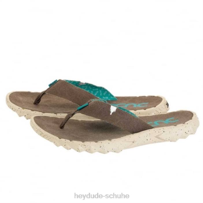Hey Dude Männer Heydude Sava Funk Wenge Canvas Flip-Flop 2PV4365