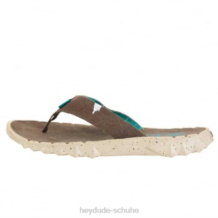 Hey Dude Männer Heydude Sava Funk Wenge Canvas Flip-Flop 2PV4365