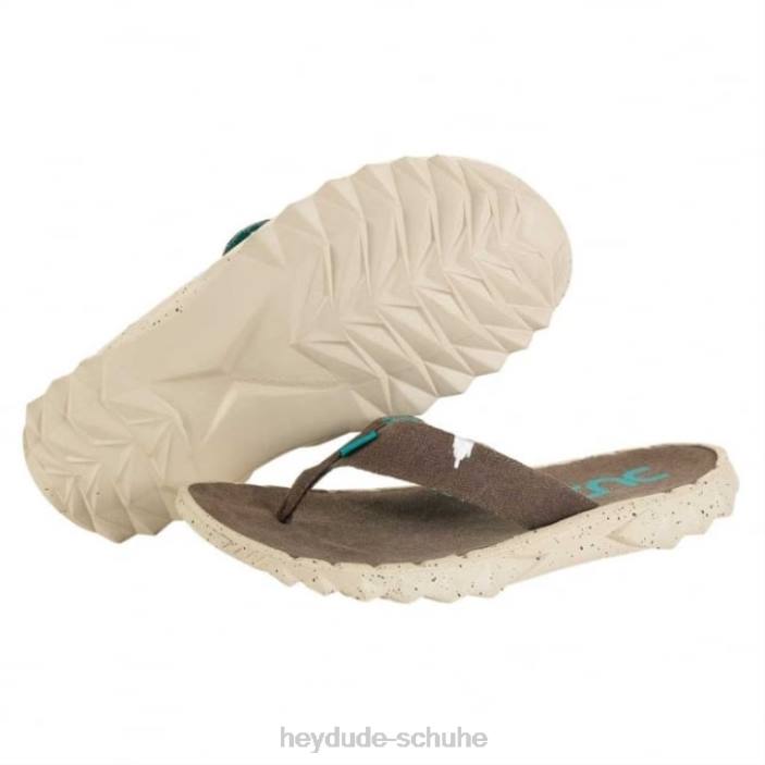 Hey Dude Männer Heydude Sava Funk Wenge Canvas Flip-Flop 2PV4365