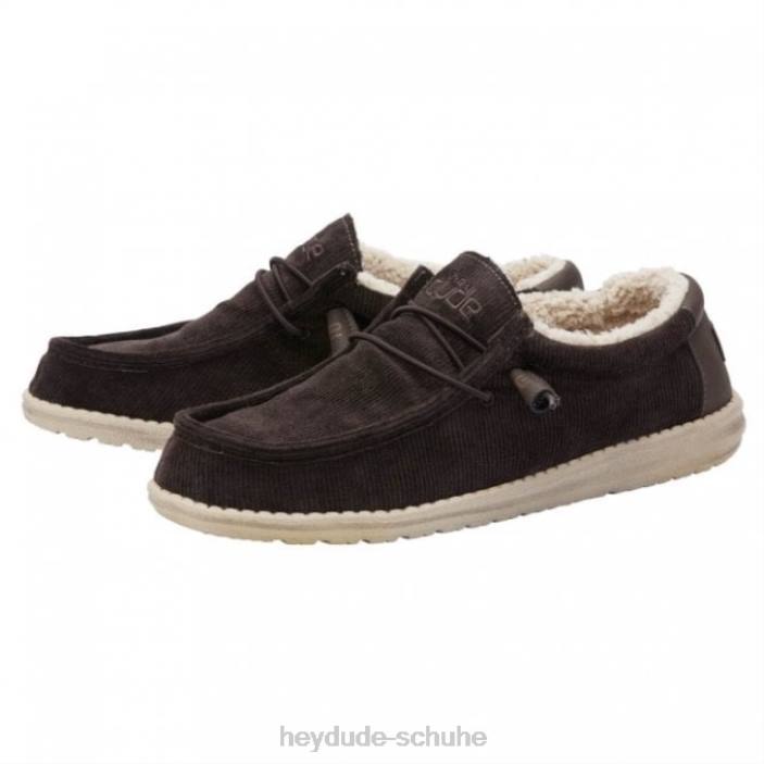 Hey Dude Männer Heydude Wally Cord-Kunstpelz gefüttert, Schokolade 2PV4317