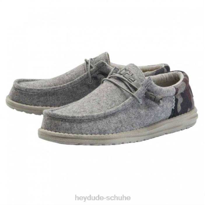 Hey Dude Männer Heydude Wally Funk Wollgrau 2PV4298