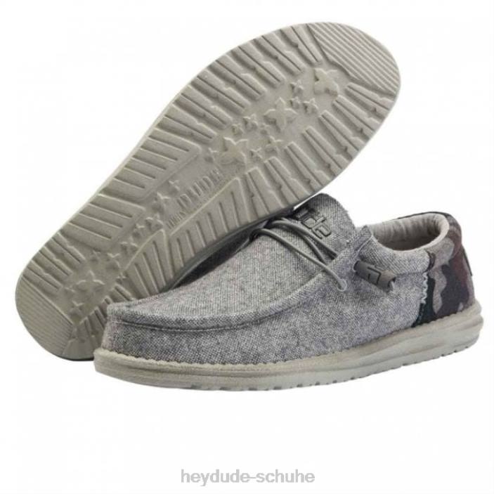 Hey Dude Männer Heydude Wally Funk Wollgrau 2PV4298