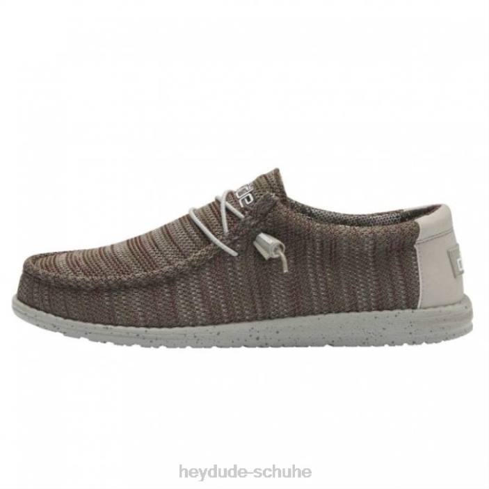 Hey Dude Männer Heydude Wally Sox 2 Slate Burgundy 2PV4303
