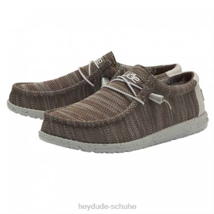 Hey Dude Männer Heydude Wally Sox 2 Slate Burgundy 2PV4303