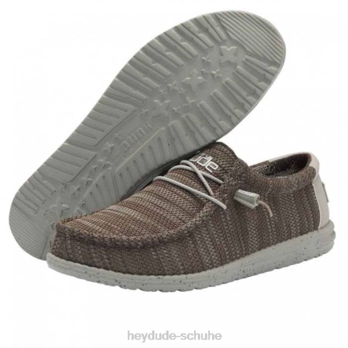 Hey Dude Männer Heydude Wally Sox 2 Slate Burgundy 2PV4303