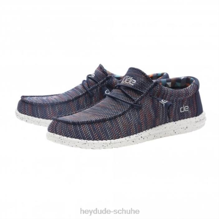 Hey Dude Männer Heydude Wally Sox Blau Orange 2PV4276