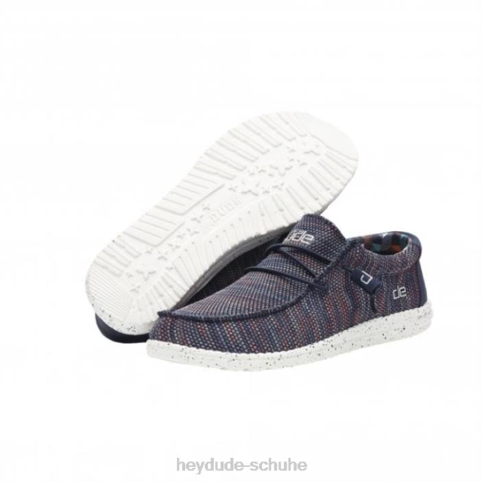 Hey Dude Männer Heydude Wally Sox Blau Orange 2PV4276