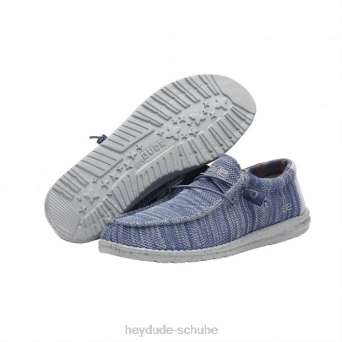 Hey Dude Männer Heydude Wally Sox Blaugrau 2PV4300