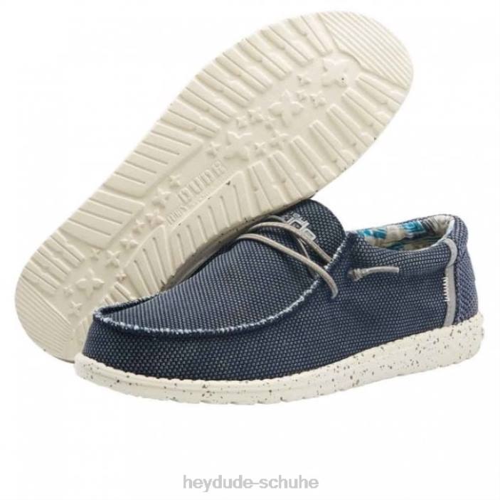 Hey Dude Männer Heydude Wally Sox Washed Navy 2PV4346