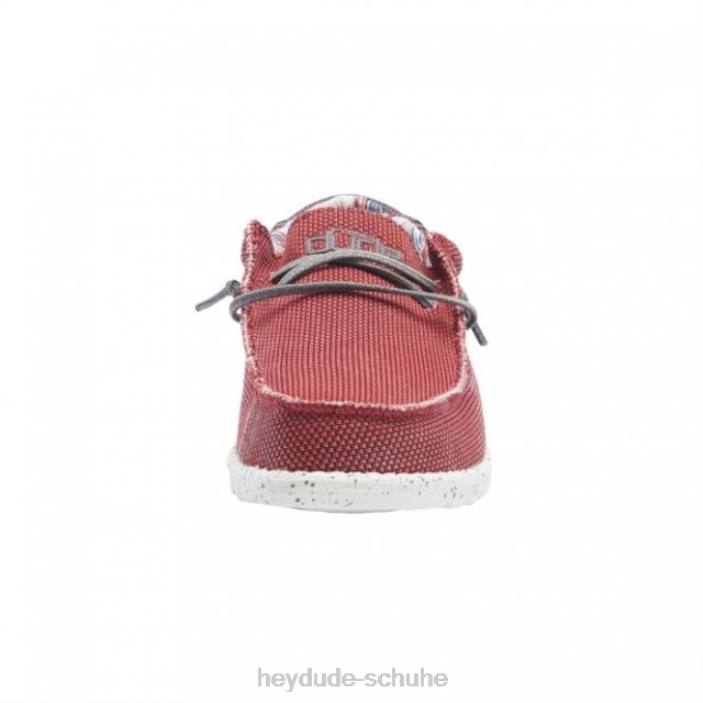 Hey Dude Männer Heydude Wally Sox, rot gewaschen 2PV4318