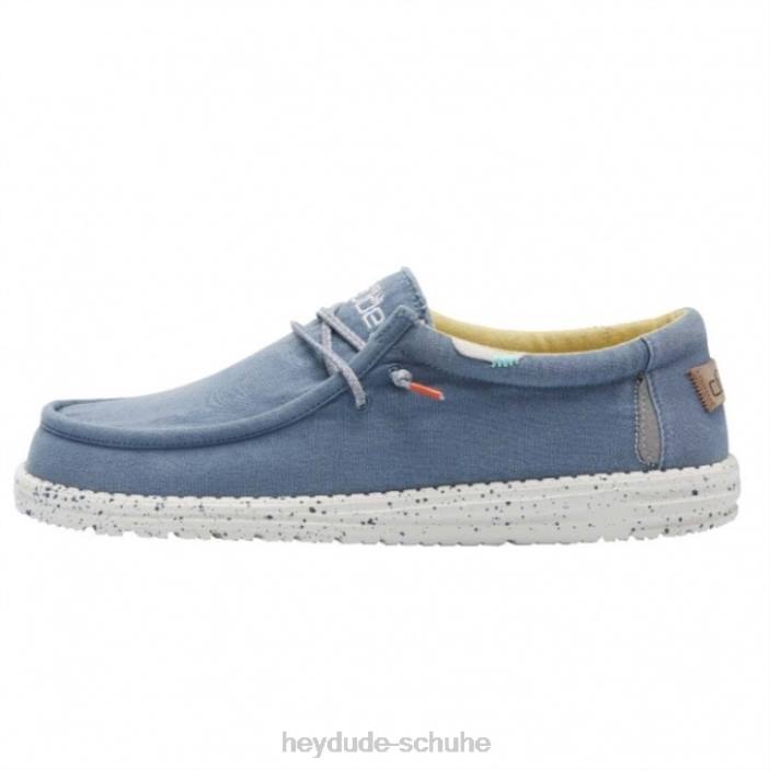 Hey Dude Männer Heydude Wally Washed Canvas Bluestone Yellow 2PV4268