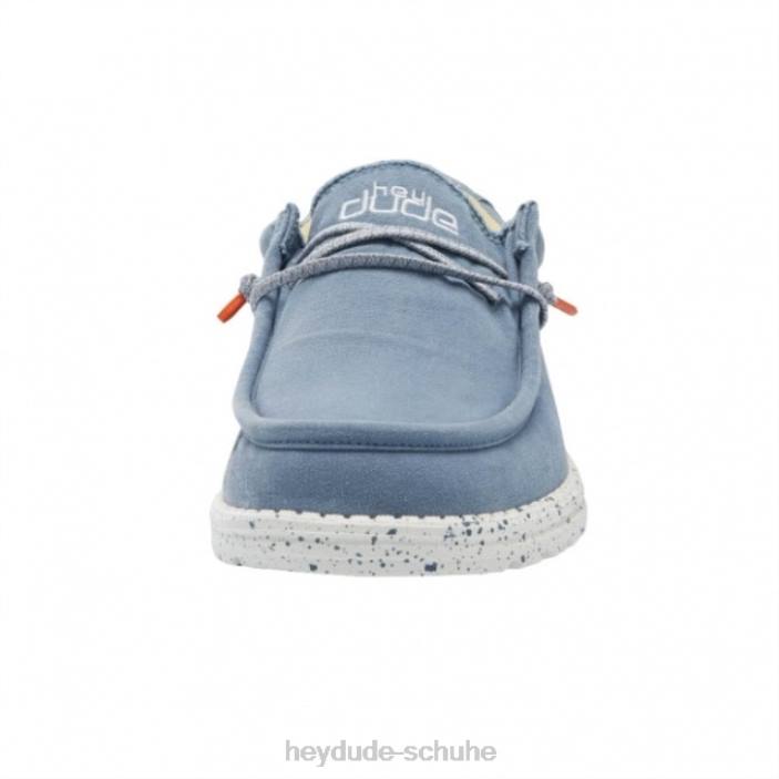 Hey Dude Männer Heydude Wally Washed Canvas Bluestone Yellow 2PV4268