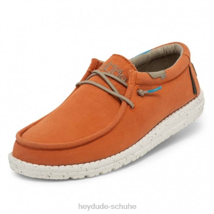 Hey Dude Männer Heydude Wally Washed Canvas Mandarine 2PV4264