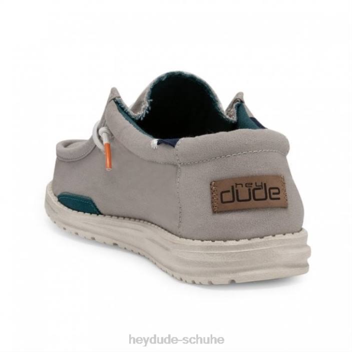 Hey Dude Männer Heydude Wally gewaschenes Rauchgrau 2PV4270