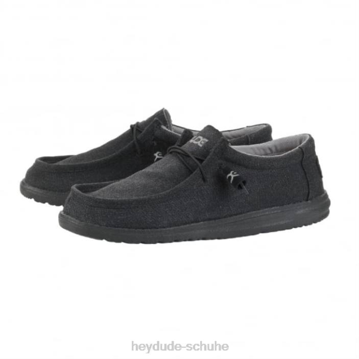 Hey Dude Männer Heydude Wally klassisches Tiefschwarz 2PV4308