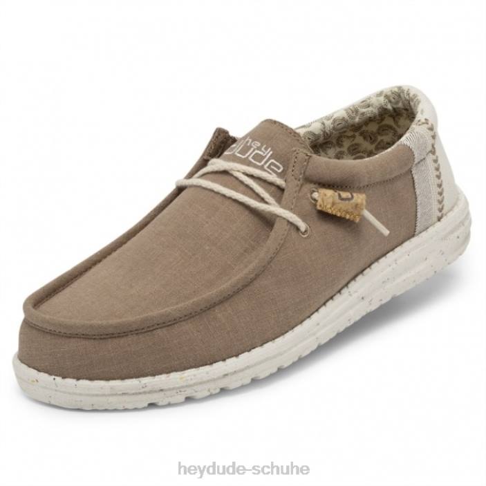 Hey Dude Männer Heydude Wally natürlicher Leinenton 2PV4266