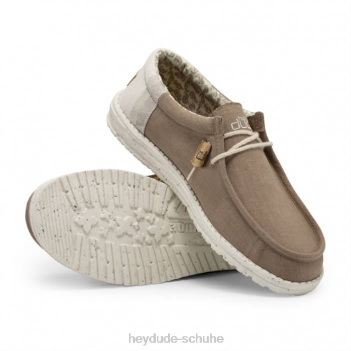 Hey Dude Männer Heydude Wally natürlicher Leinenton 2PV4266