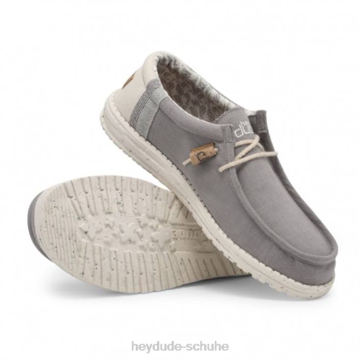 Hey Dude Männer Heydude Wally natürliches Leinengrau 2PV4265
