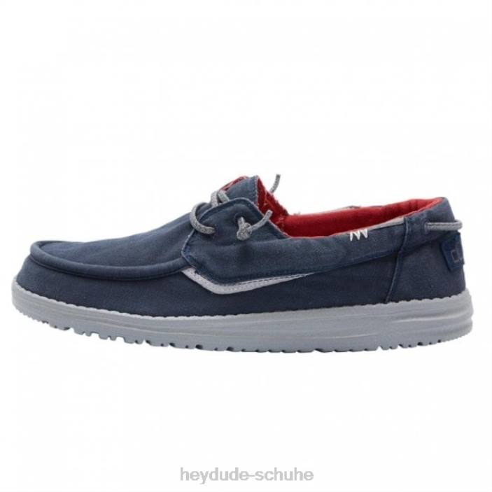 Hey Dude Männer Heydude Welsh Washed Canvas Navy 2PV4321