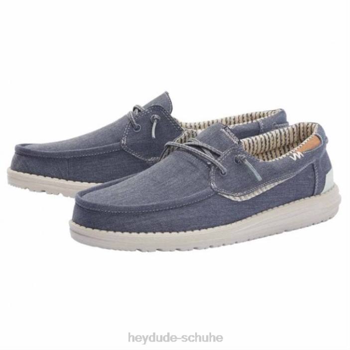 Hey Dude Männer Heydude walisisches Chambray-Meerblau 2PV4306