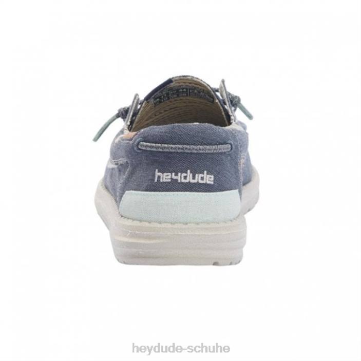 Hey Dude Männer Heydude walisisches Chambray-Meerblau 2PV4306