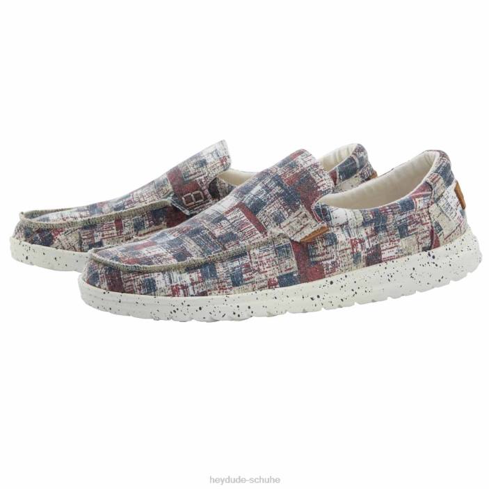 Hey Dude Männer Mikka-Druck, Tarnmuster, Rot, Blau 2PV4168