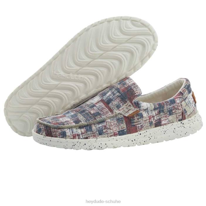 Hey Dude Männer Mikka-Druck, Tarnmuster, Rot, Blau 2PV4168