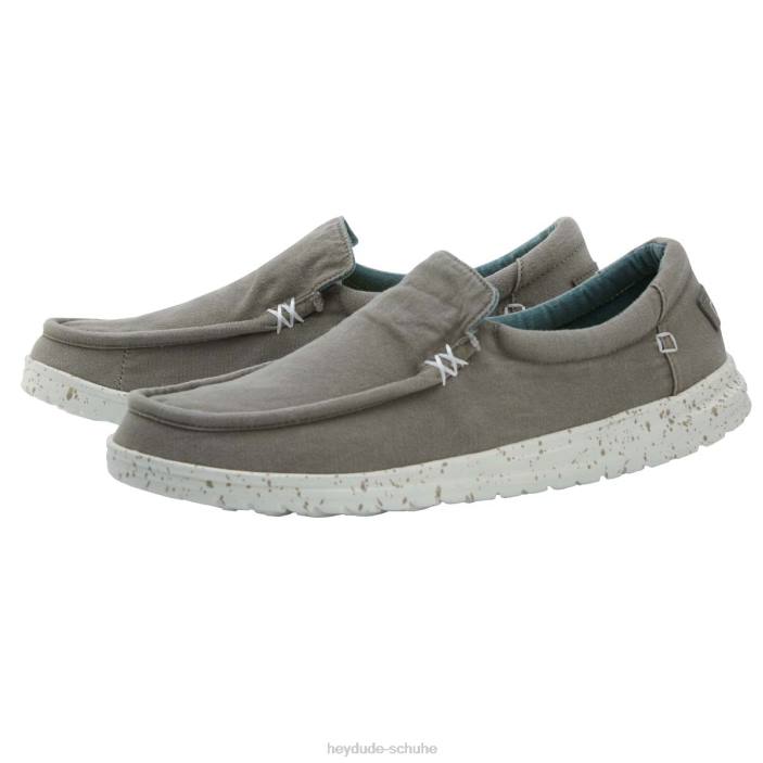 Hey Dude Männer Mikka gewaschenes Dunkelgrau 2PV4165