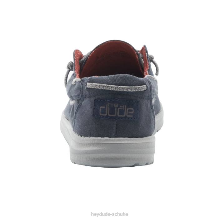 Hey Dude Männer Walisisch gewaschenes Marineblau 2PV4145