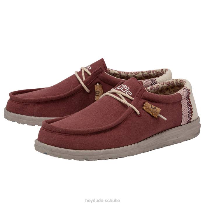 Hey Dude Männer Wally Linen Naturziegel 2PV4125