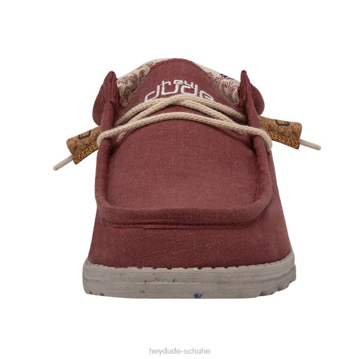 Hey Dude Männer Wally Linen Naturziegel 2PV4125