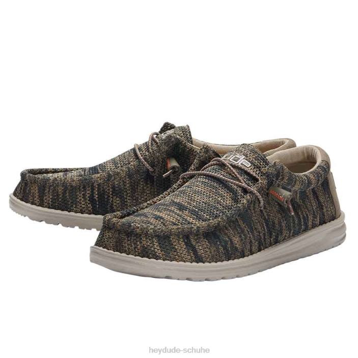 Hey Dude Männer Wally Sox Camo Woodland 2PV4135